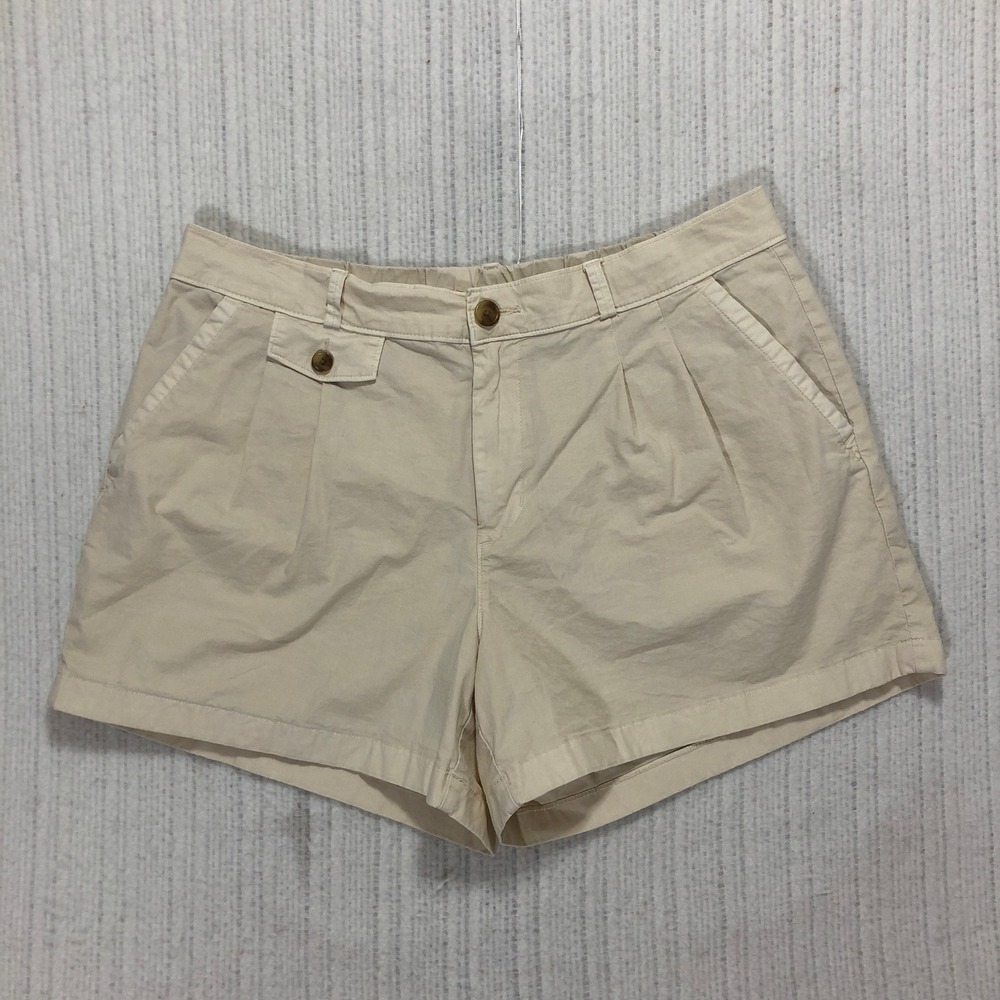American Eagle Outfitters High Rise‎ Trouser Shorts Women's Size 14 Khaki